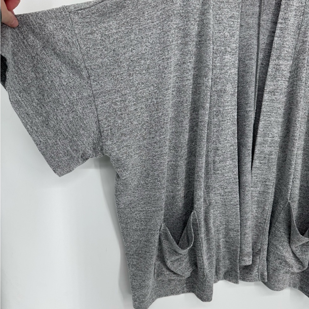 GAP Women's Heather Gray Women's Open Cardigan with Belt Size Large - Picture 4 of 8